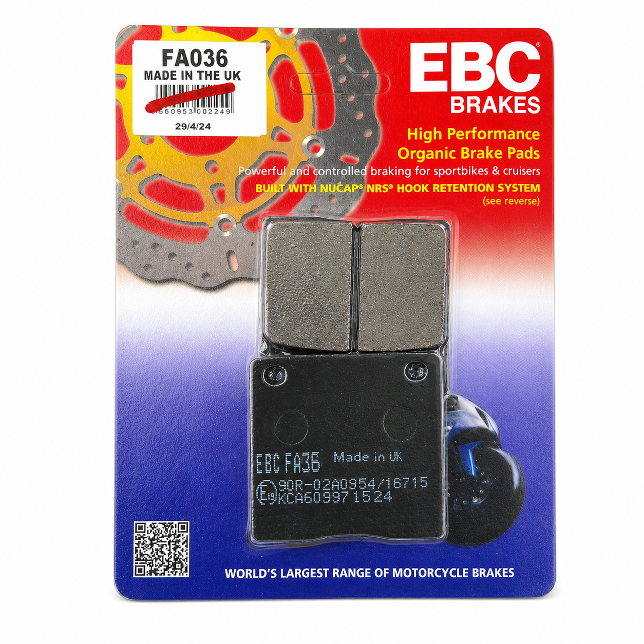 BRAKE PADS DISC VD306 FA036 image 1