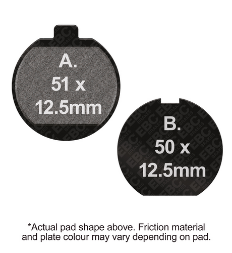 BRAKE PADS SEMI-METAL KAWASAKI Z650 Z750 EBC FA037 thumbnail 2