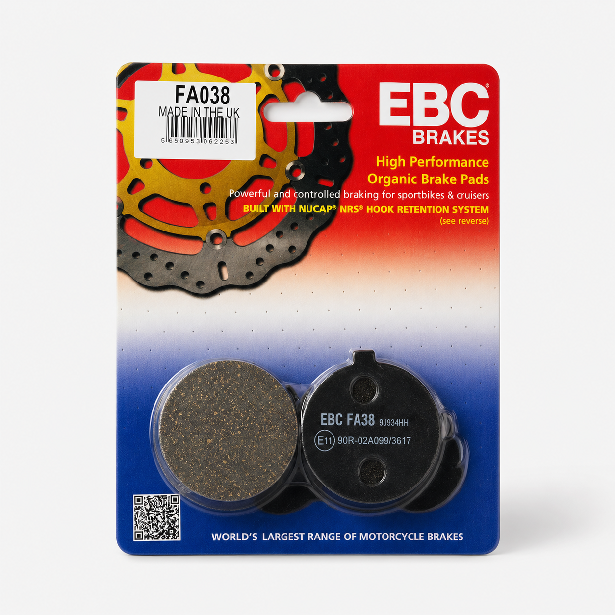BRAKE PADS SUZUKI EBC FA038 image 1