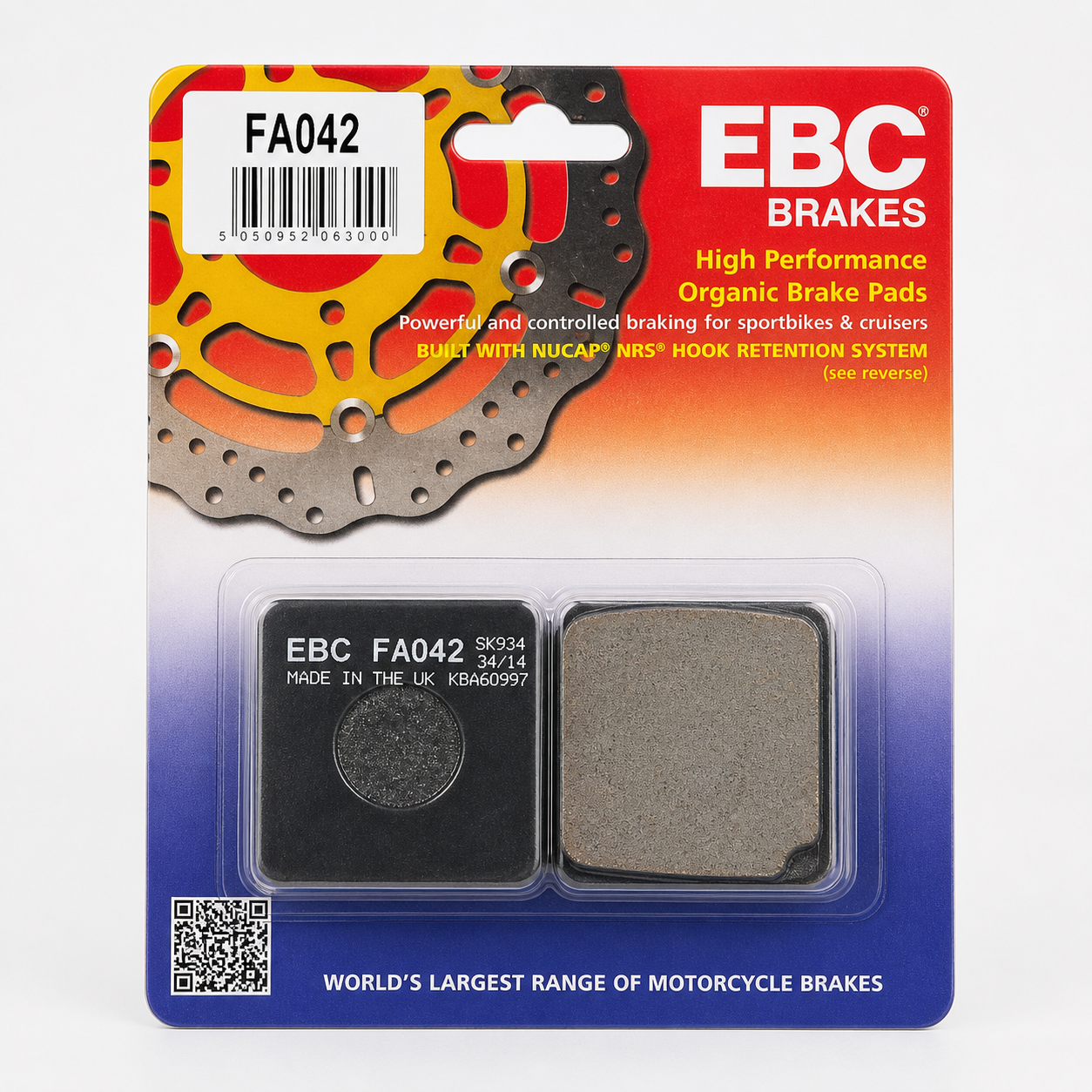 BRAKE PADS YAMAHA VD212 FA042 image 1