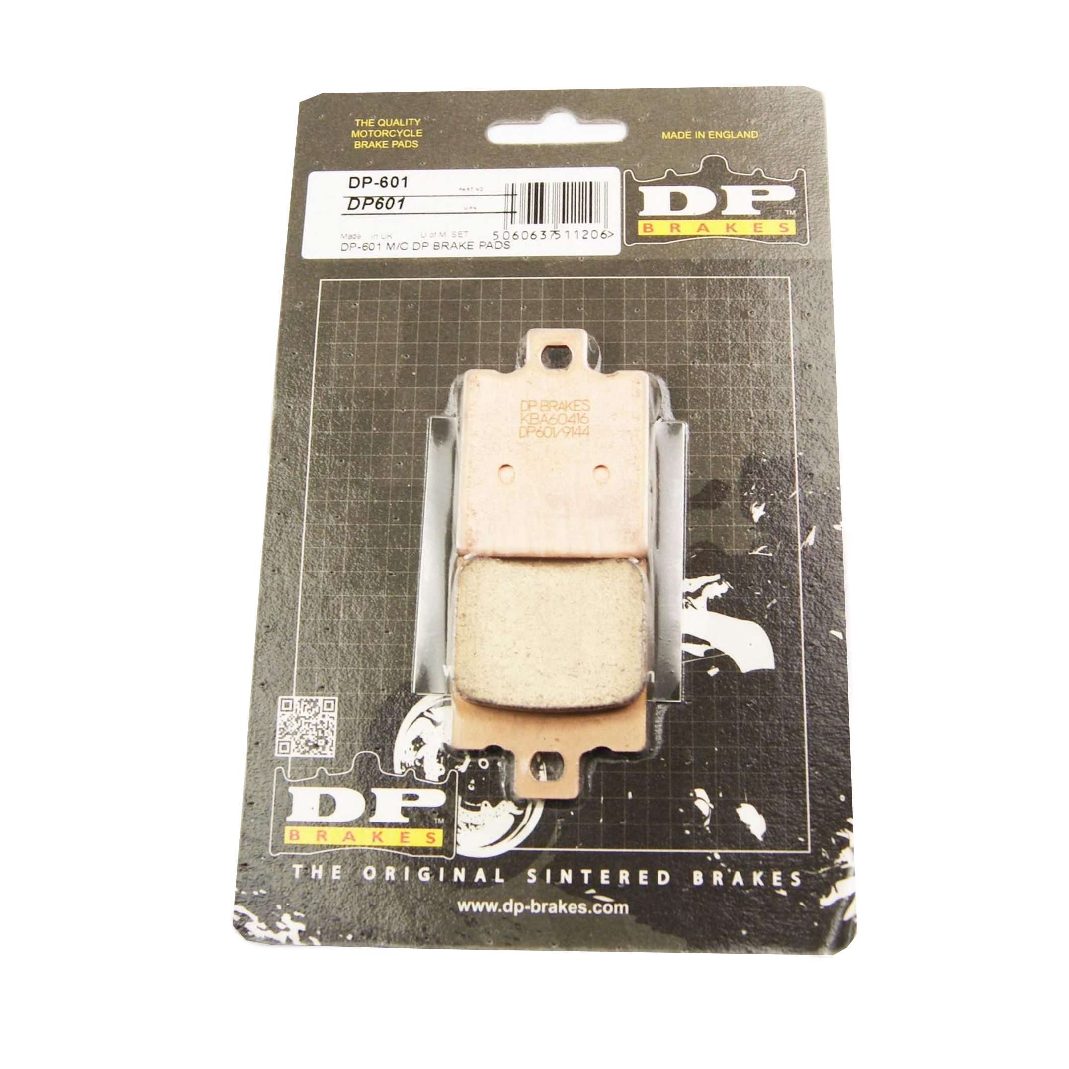 BRAKE PADS SINTERED DP BRAKING, DP601 BRAKES Premium Sintered image 1