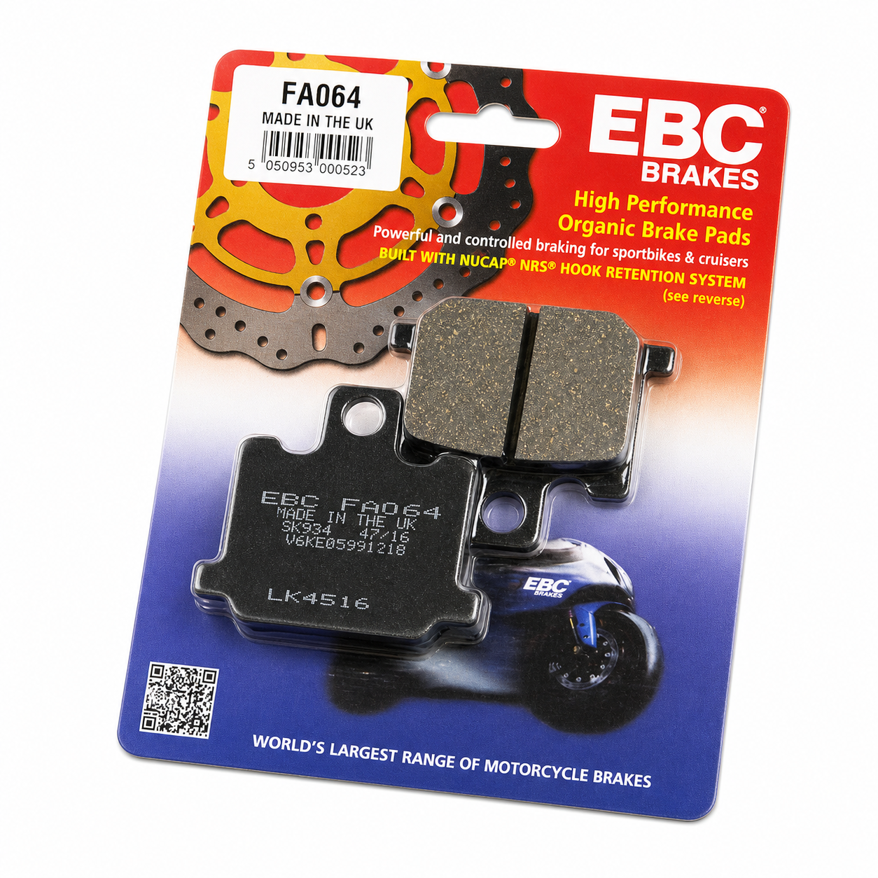BRAKE PADS YAMAHA RD 250 350 EBC FA064 image 1
