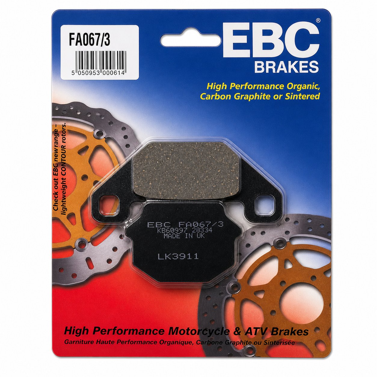 BRAKE PADS EBC FA067/3 image 1