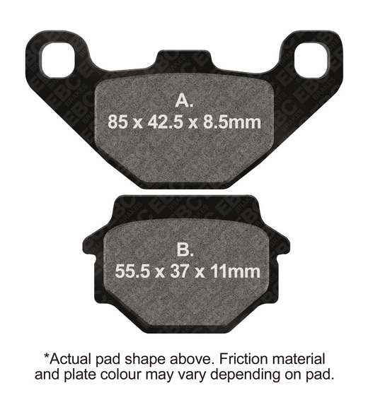 BRAKE PADS SINTERED POLARIS SUZUKI EBC FA372R thumbnail 2