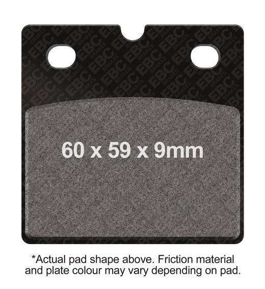 BRAKE PADS STD SEMI-METAL BMW EBC FA077 thumbnail 2