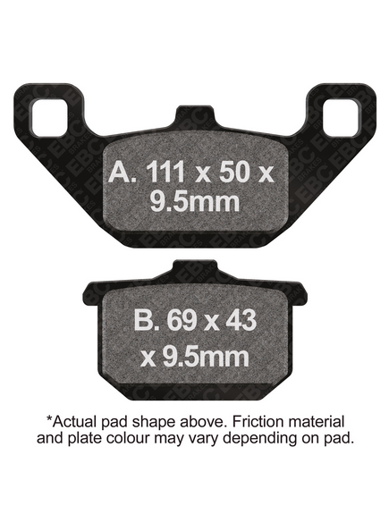 BRAKE PADS DISC EBC FA085 thumbnail 2