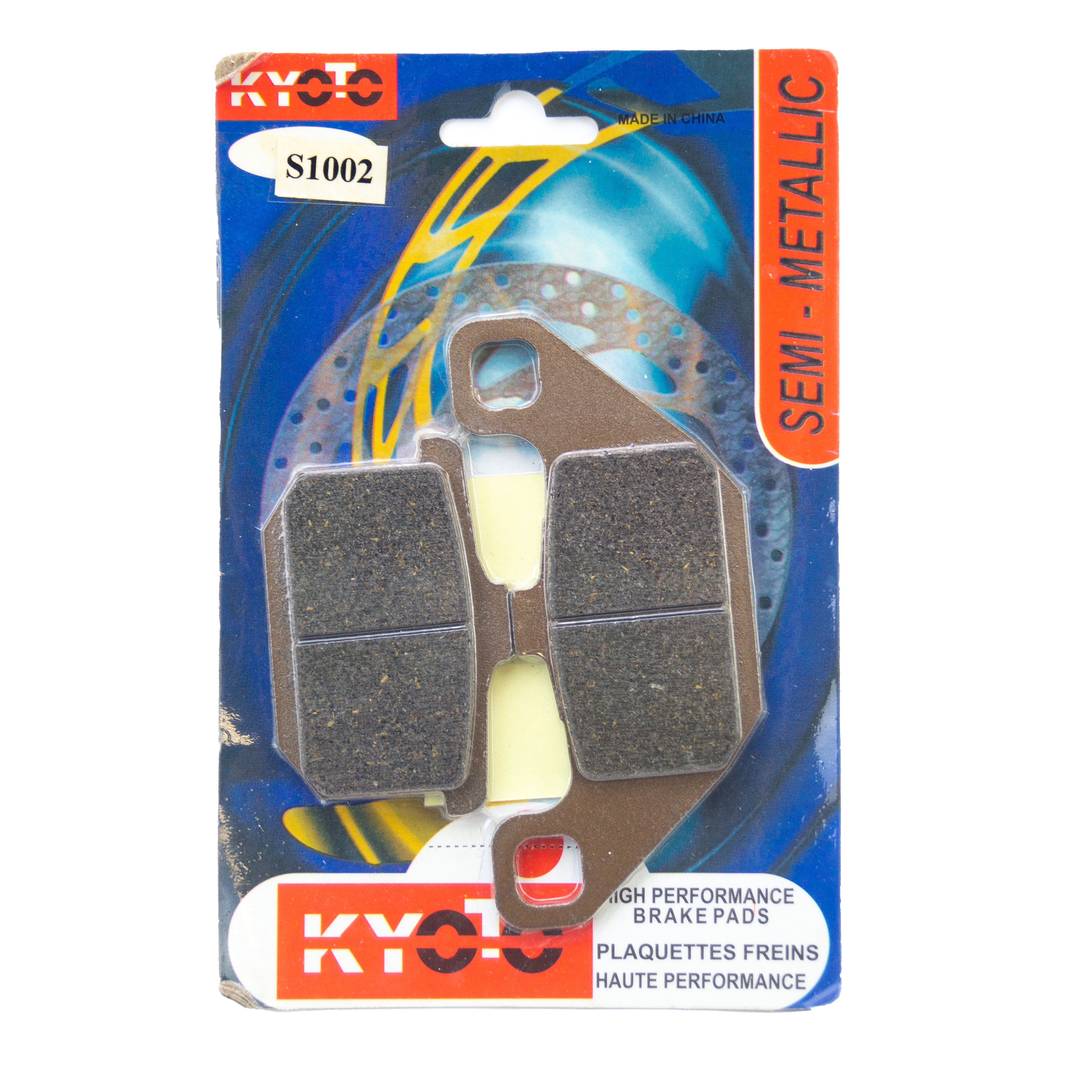 BRAKE PADS DISC SEMI-METAL, KYOTO S1002 (FA85) image 1