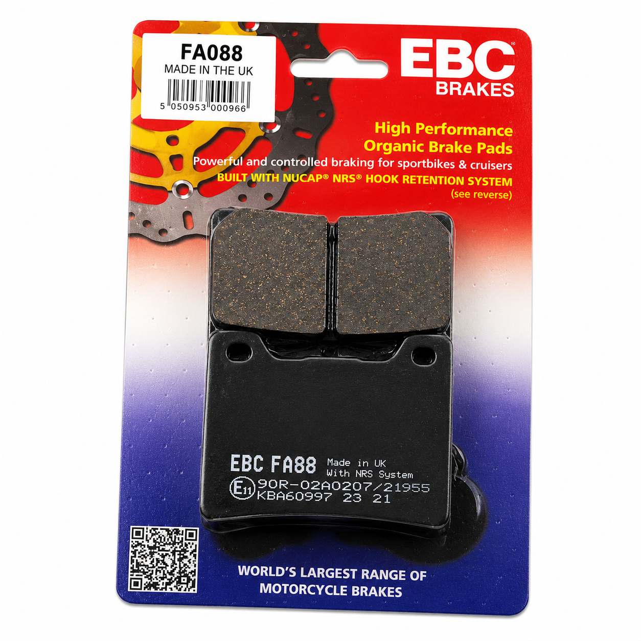 BRAKE PADS YAMAHA EBC FA088 image 1