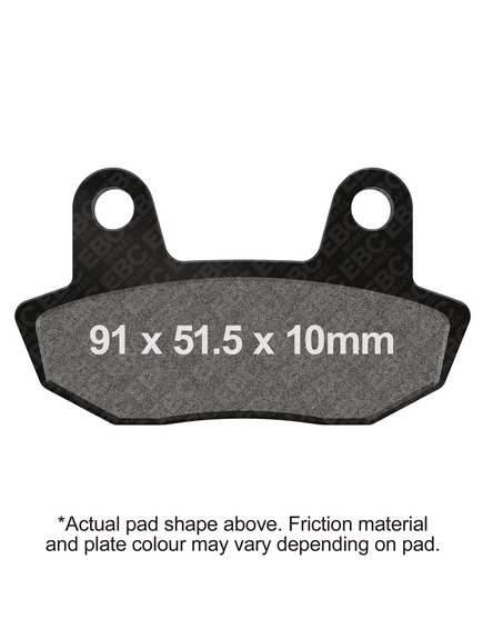 BRAKE PADS STD SEMI-METALLIC EBC FA090 thumbnail 2