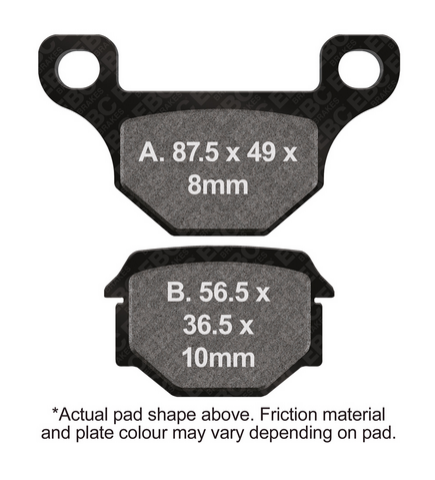 BRAKE PADS STD RIEJU SUZUKI EBC FA093 thumbnail 2