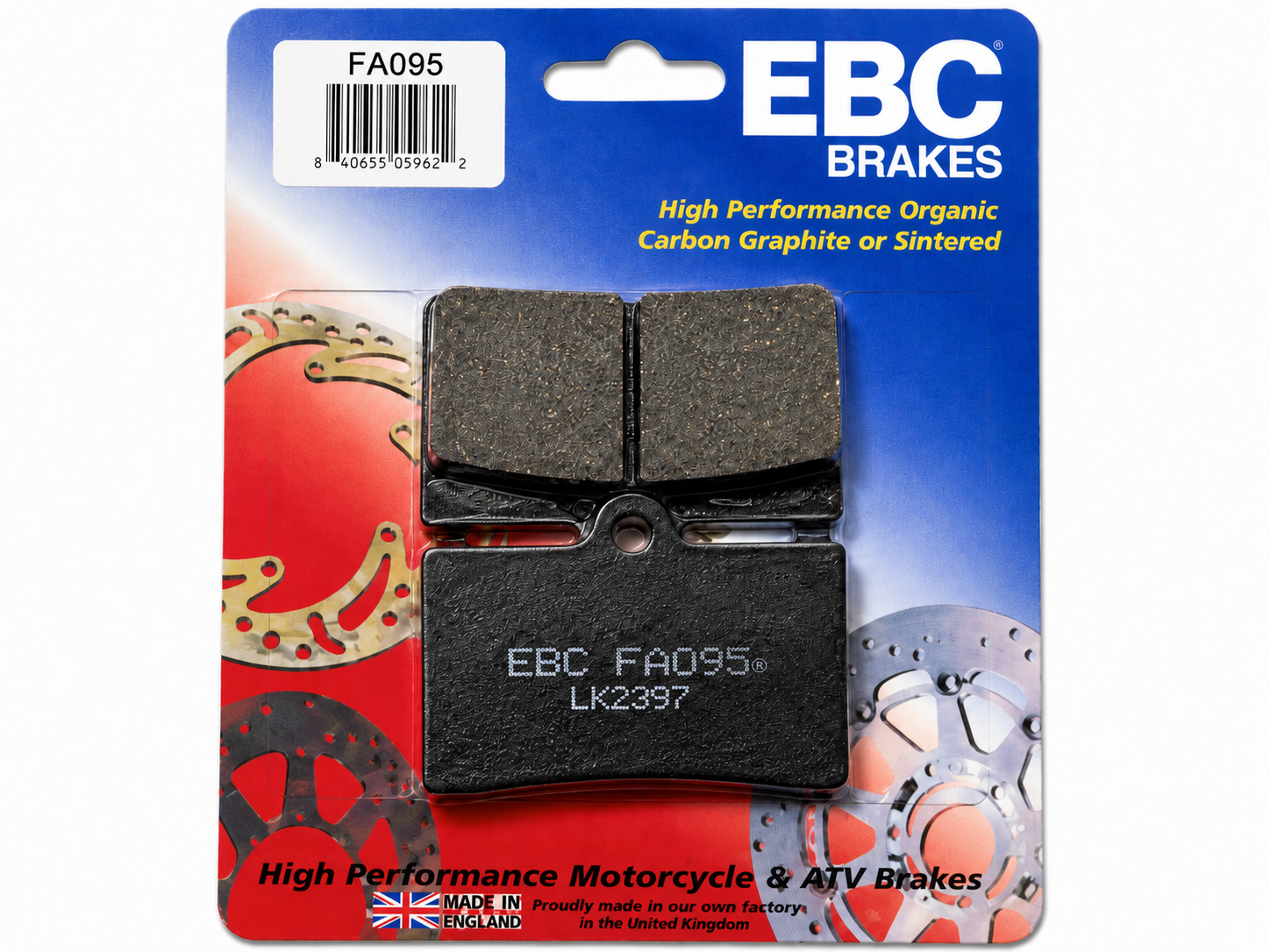 BRAKE PADS APRILIA DUCATI KTM EBC FA095