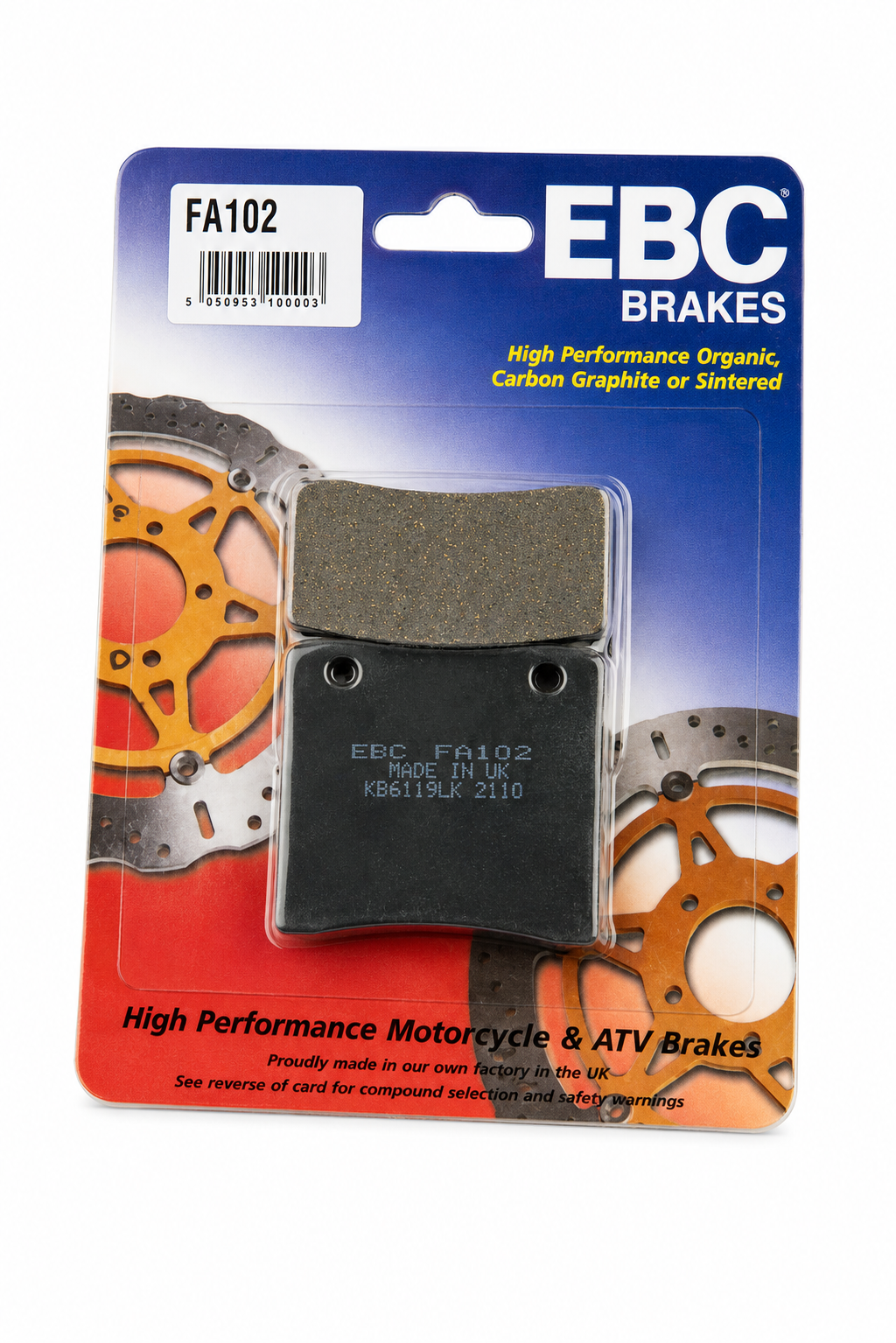 BRAKE PADS SUZUKI EBC FA102 image 1