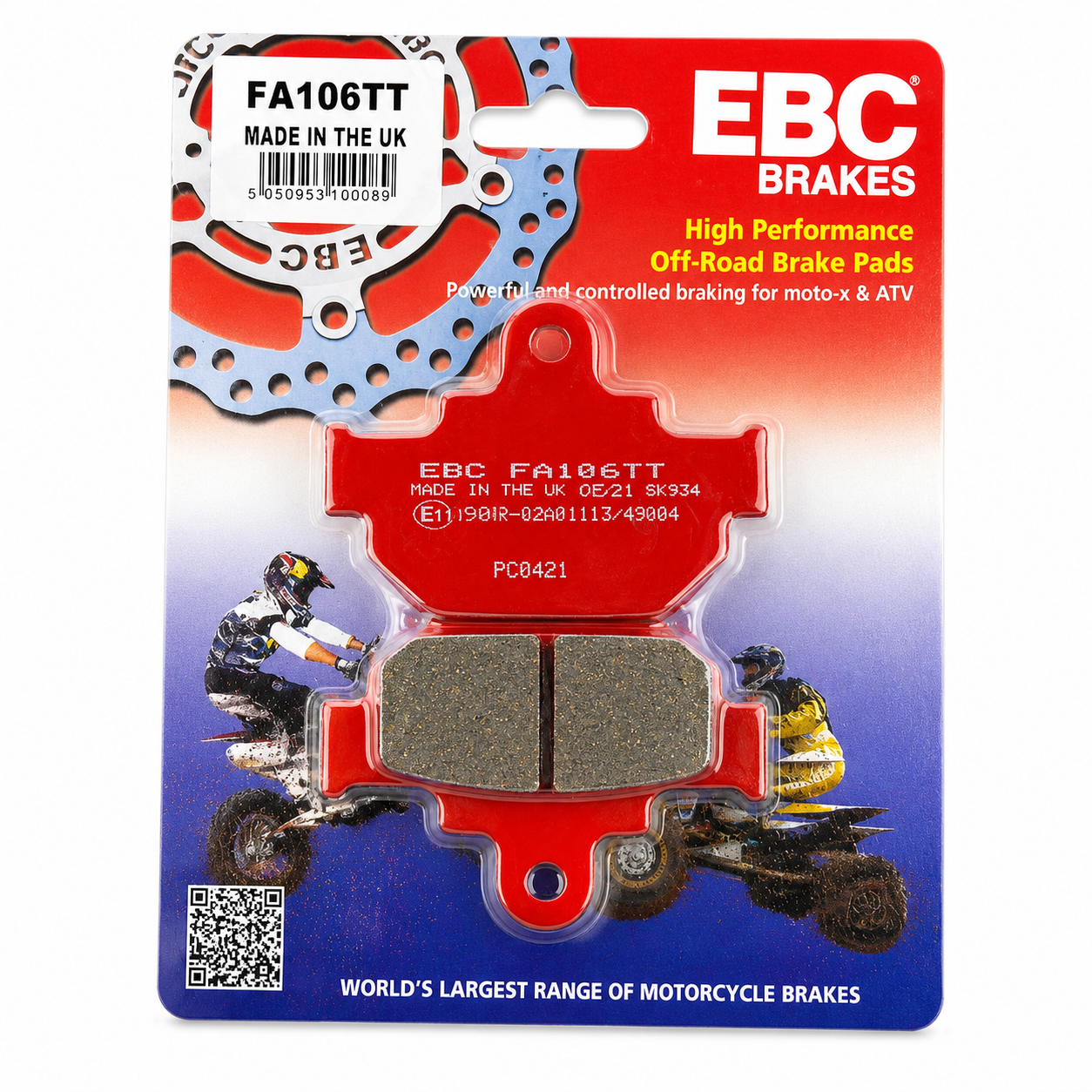 BRAKE PADS MAICO SUZUKI EBC FA106TT image 1