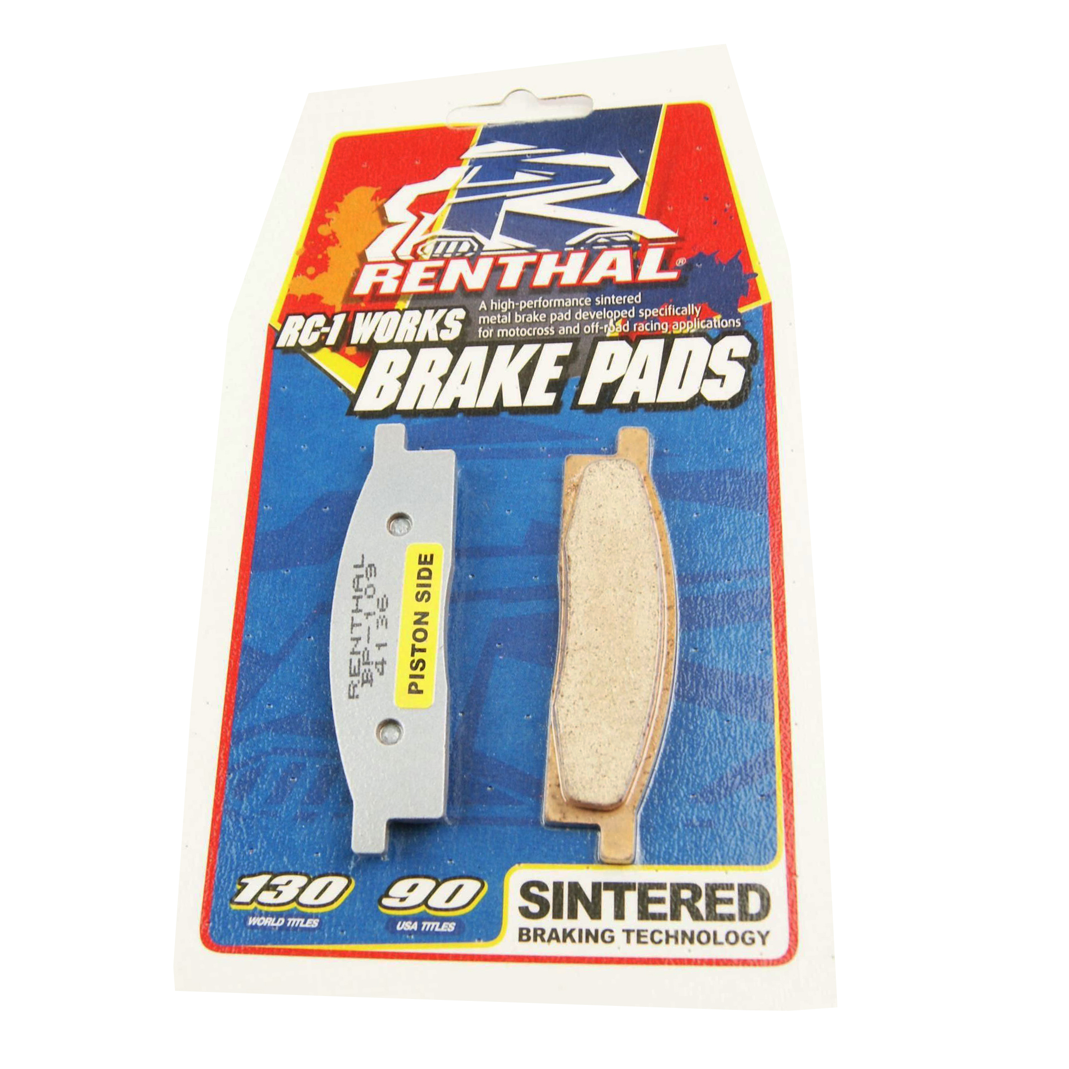 BRAKE PADS SINTERED RC-1, RENTHAL BP-109, 41-408.H.REN, 39-119 BP109 WORKS image 1