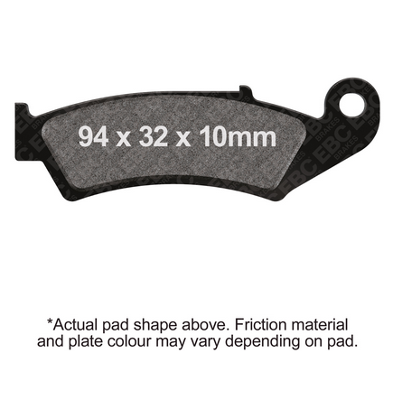 BRAKE PADS DISC EBC FA143 thumbnail 2