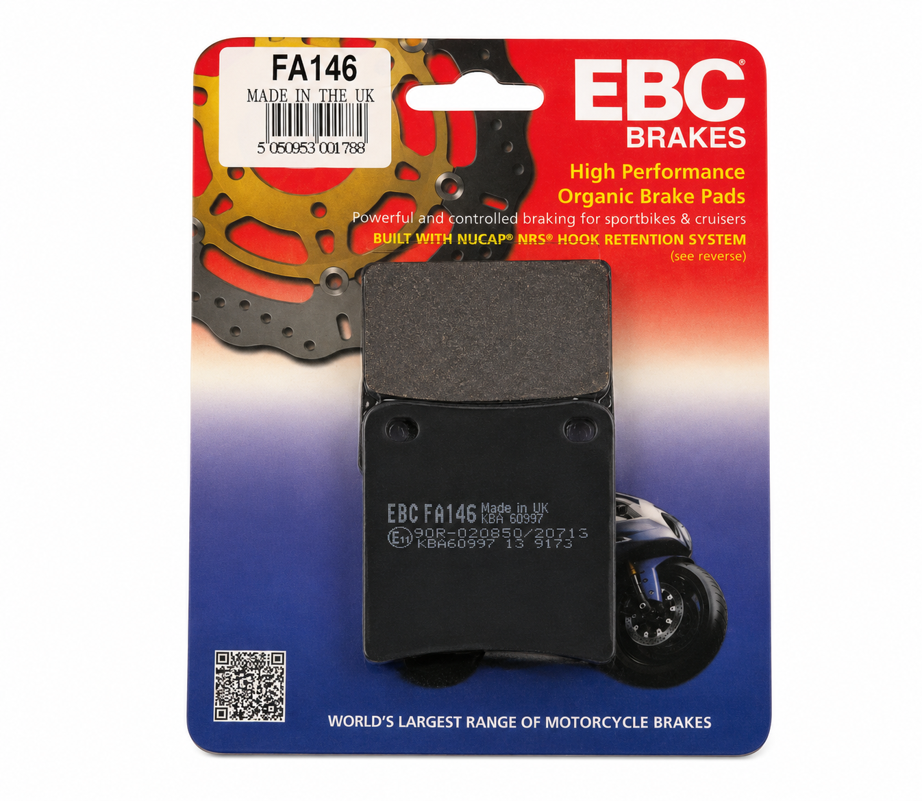 BRAKE PADS DISC EBC FA146 image 1