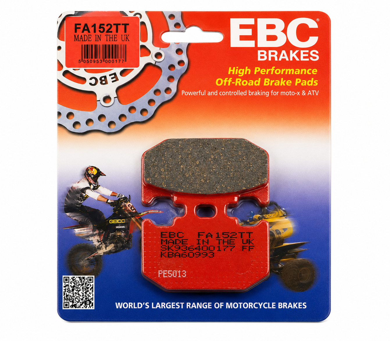 BRAKE PADS STD KAWASAKI SUZUKI YAMAHA EBC FA152 image 1