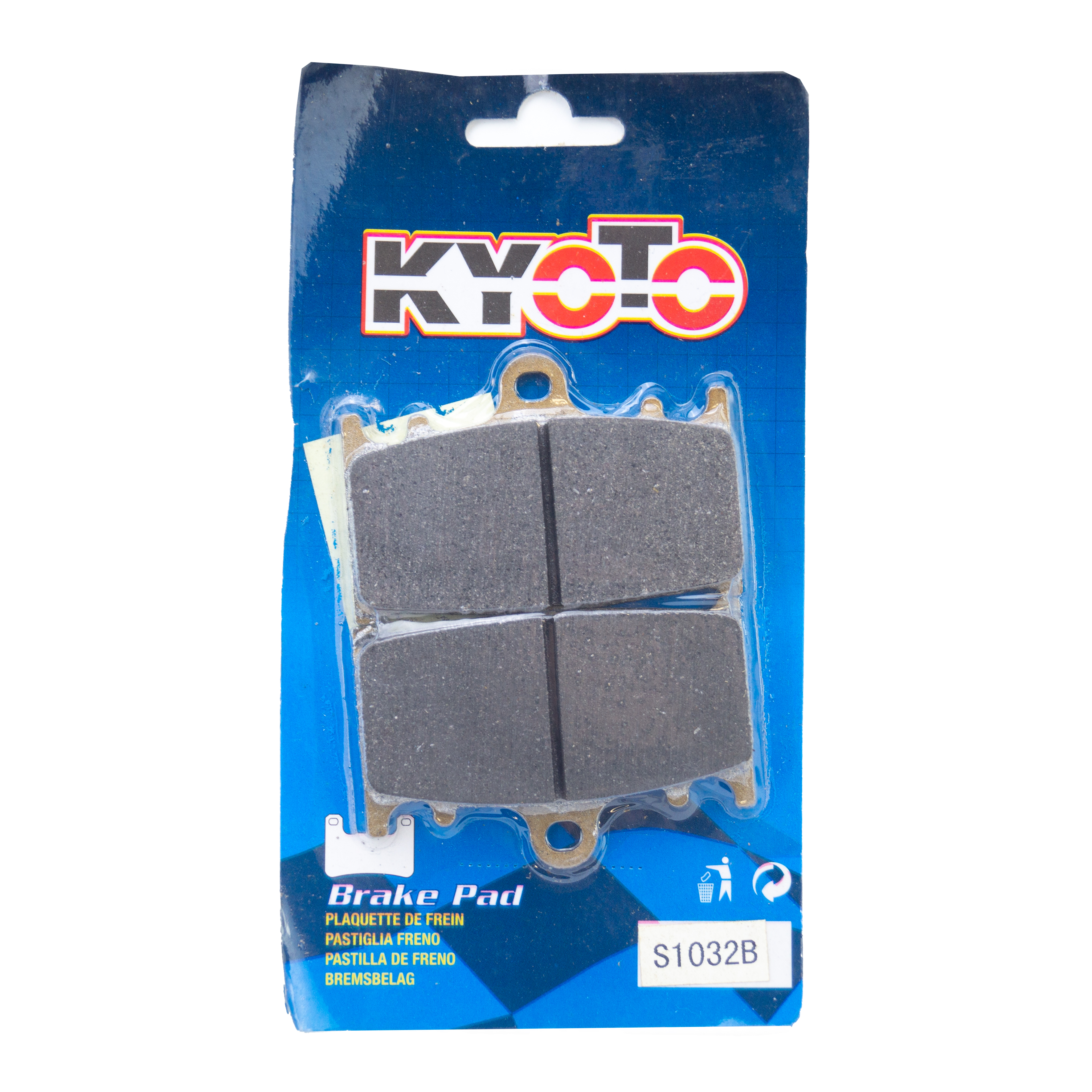 BRAKE PADS SEMI METAL [FA158], KYOTO S1032B image 1