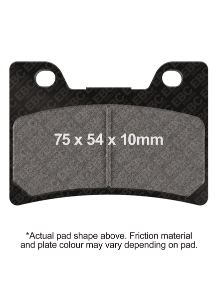 BRAKE PADS SEMI-METALLIC EBC FA160 thumbnail 2