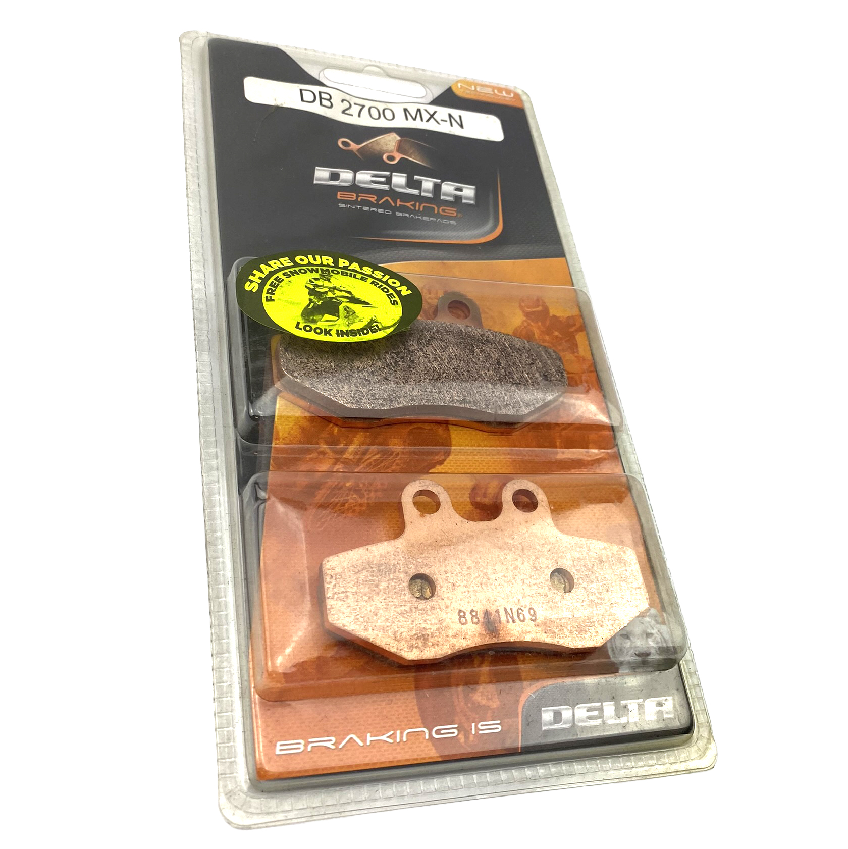 BRAKE PADS DELTA ORN(MXN) SINTERED METAL OFF ROAD PADS DB2700 (FA167 VD9007) thumbnail 2