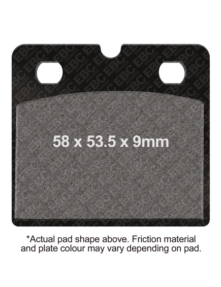BRAKE PADS DISC FRONT EBC FA171 thumbnail 2