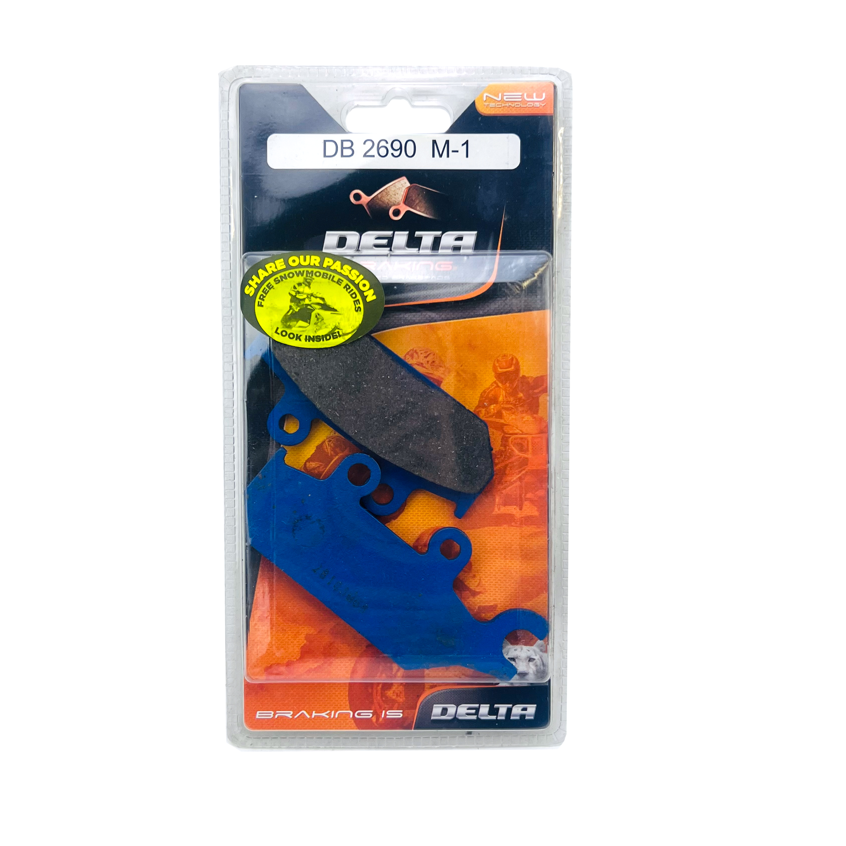 BRAKE PADS DELTA M1 ORGANIC PADS DB2690 FA172 VD252 image 1