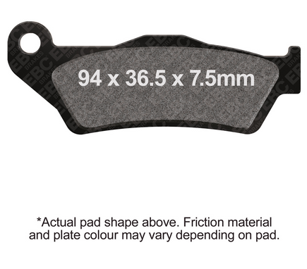 BRAKE PADS STD CARBON BASED EBC FA181HH thumbnail 2