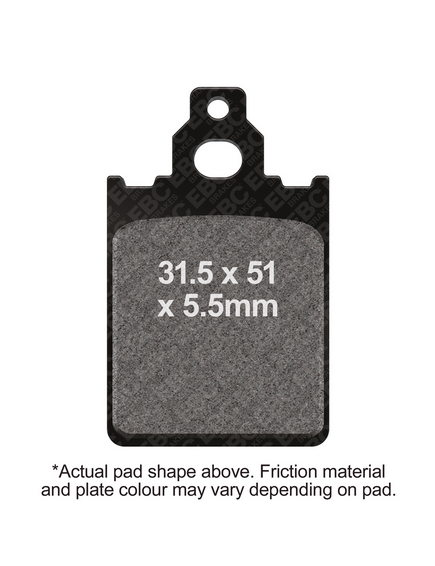 BRAKE PADS STD SCOOTER ORGANIC EBC SFA186 thumbnail 2