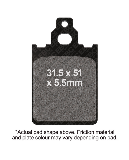 BRAKE PADS STD KEVLAR ORGANIC EBC FA189 thumbnail 2