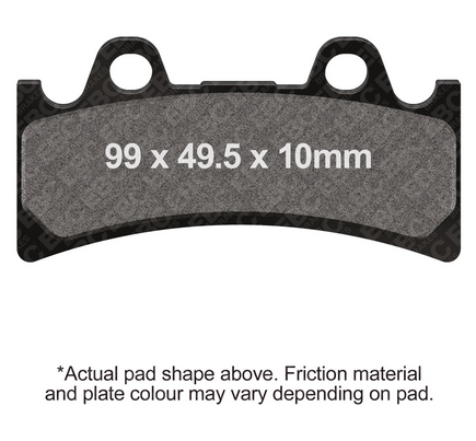 BRAKE PADS STD SEMI-METAL EBC FA190 thumbnail 2