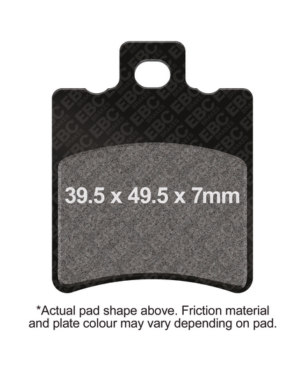 BRAKE PADS STD ORGANIC KEVLAR BACK EBC SFA193 thumbnail 2