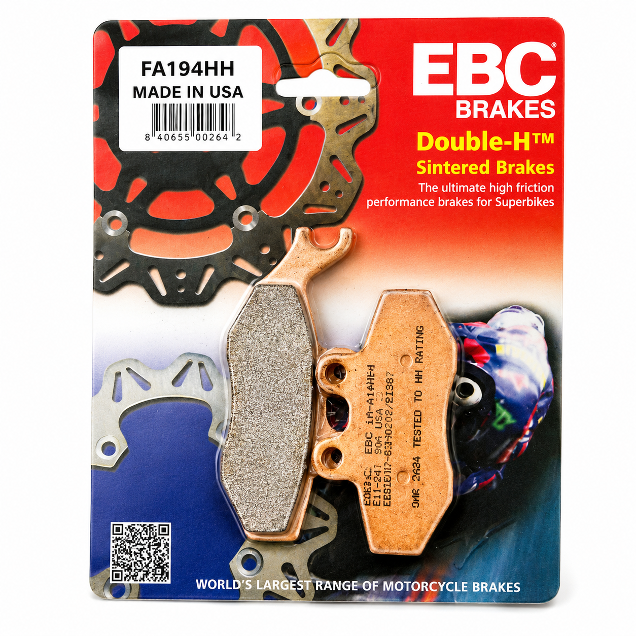 BRAKE PADS SINTERED METAL EBC FA194HH image 1