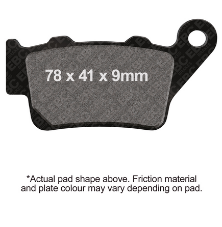 BRAKE PADS STD EBC FA208 thumbnail 2