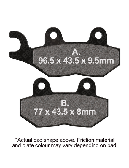 BRAKE PADS TRIUMPH HINCKLEY EBC FA214/2HH thumbnail 2