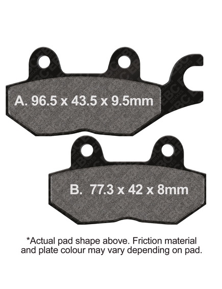 BRAKE PADS TRIUMPH HINCKLEY EBC FA215/2HH thumbnail 2