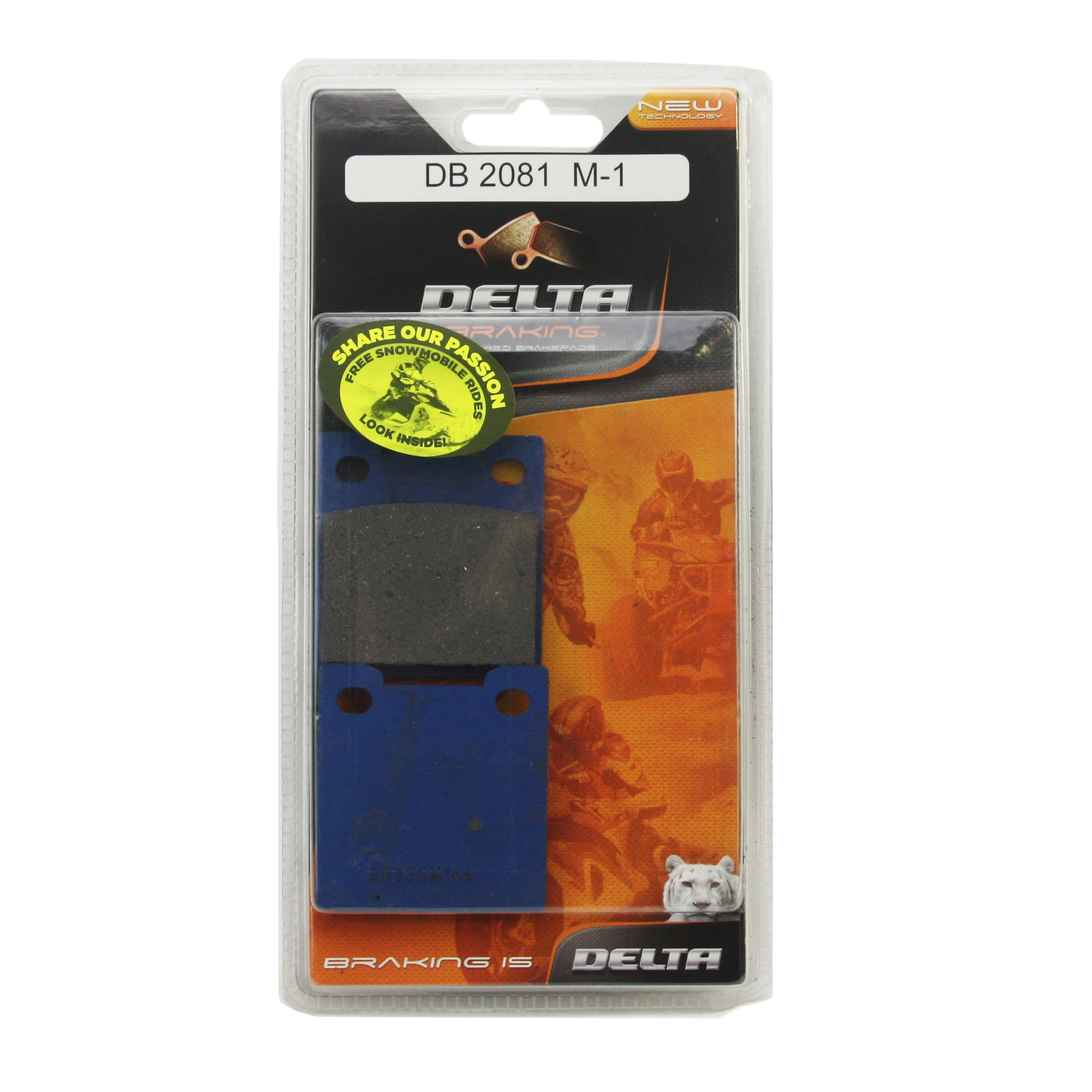 BRAKE PADS DELTA M1 ORGANIC PADS DB2081 (FA222 VD350) image 1
