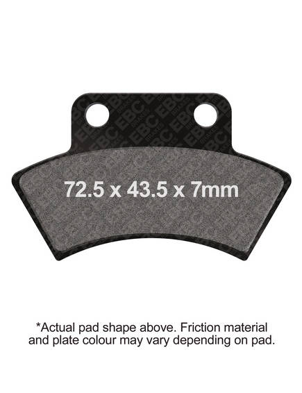 BRAKE PADS EBC FA232TT thumbnail 2