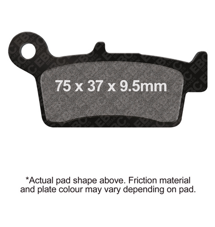 BRAKE PADS STD SCOOTER ORGANIC EBC SFA233 thumbnail 2