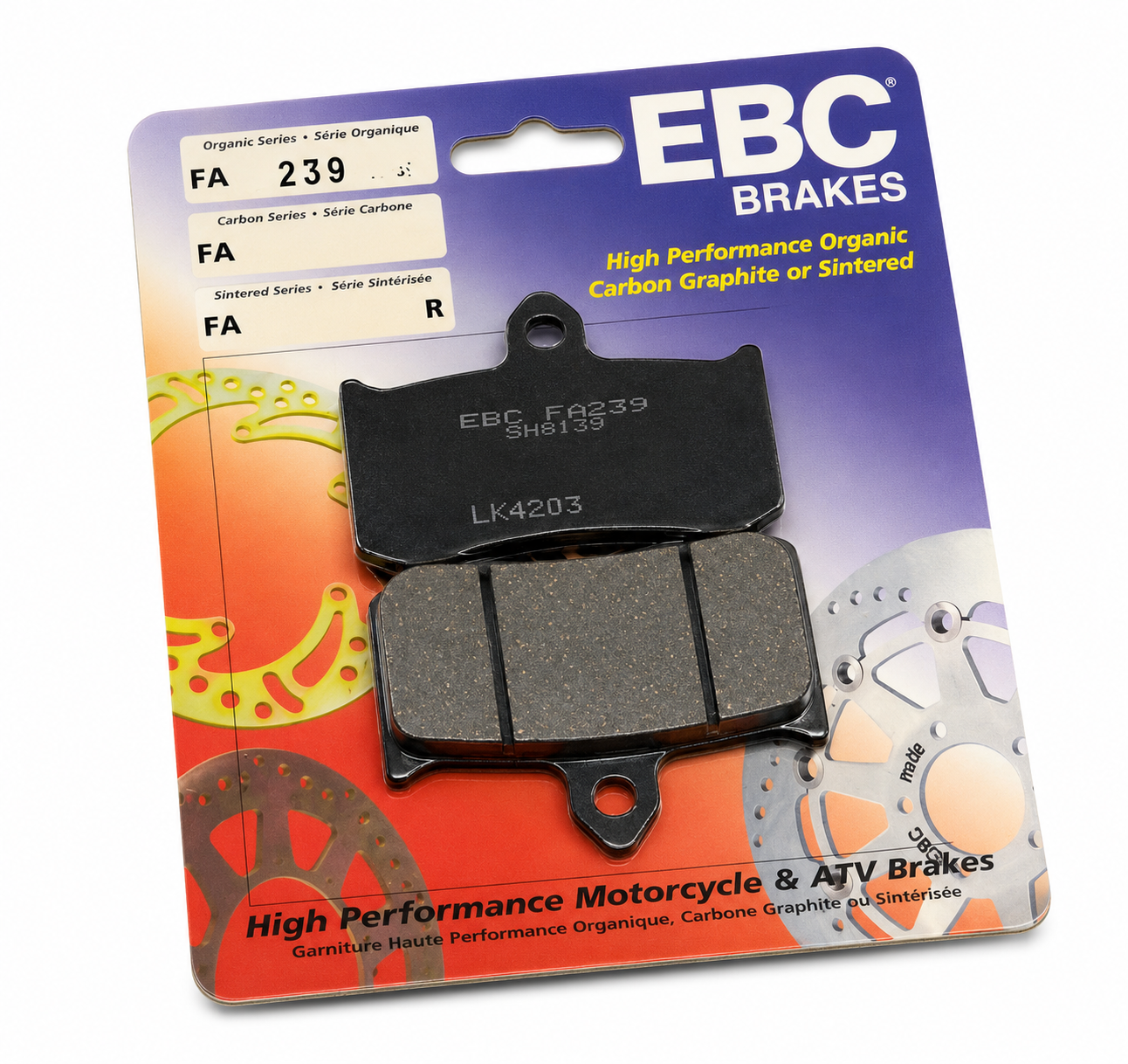 BRAKE PADS HONDA EBC FA239 image 1