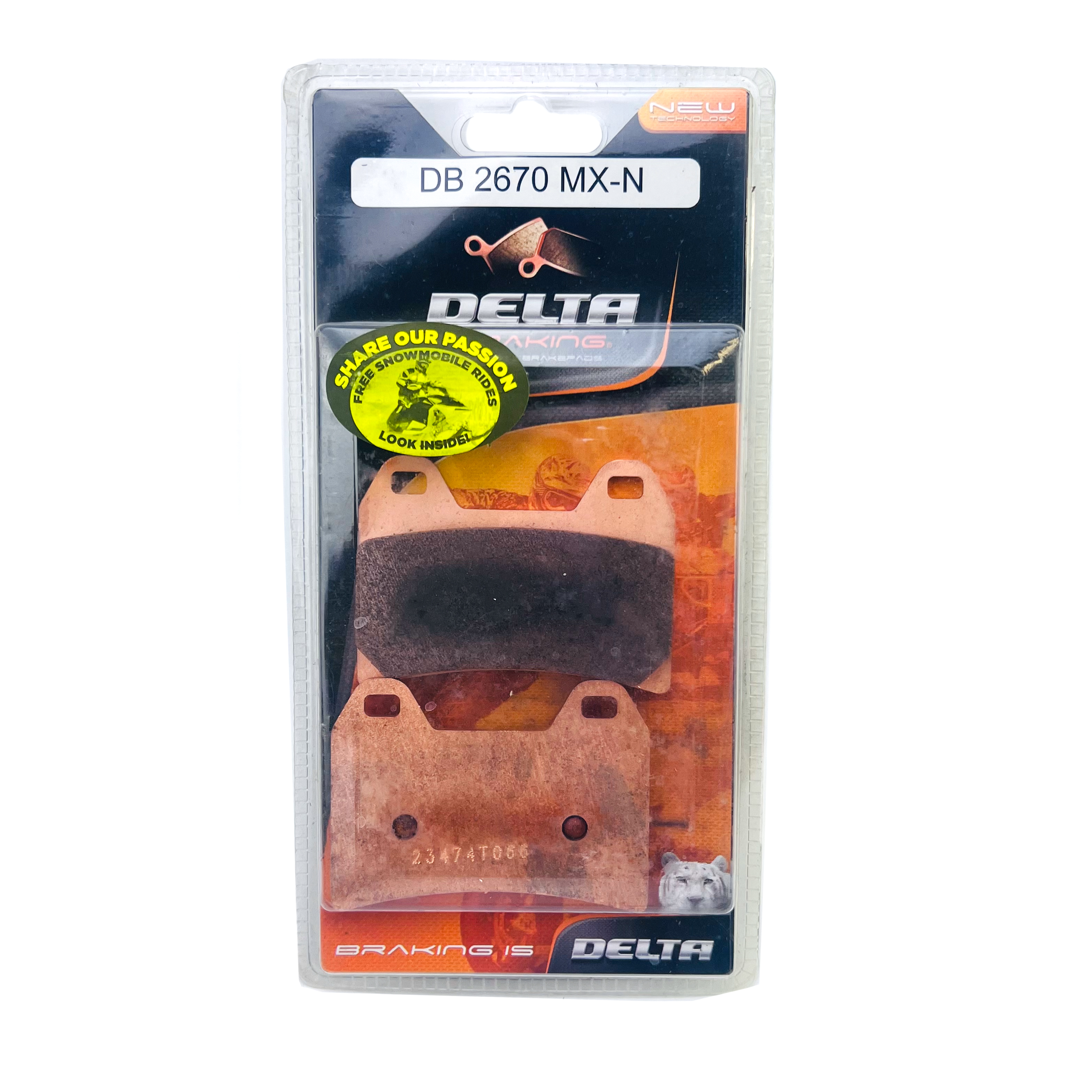 BRAKE PADS DELTA ORN(MXN) SINTERED METAL OFF ROAD PADS DB2670 (FA244 FA262) image 1