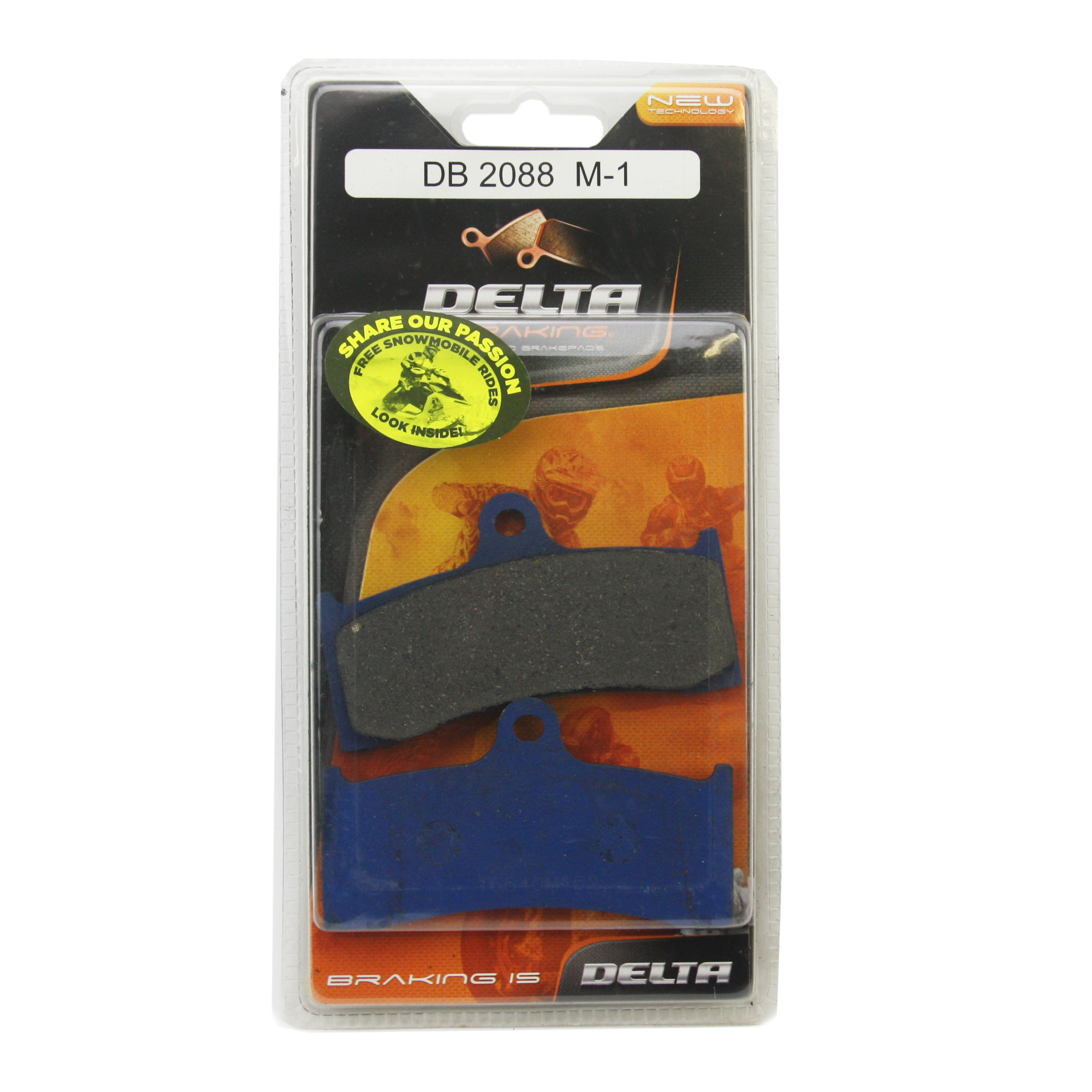BRAKE PADS DELTA M1 ORGANIC PADS DB2088 (FA249 FA424 VD437) image 1