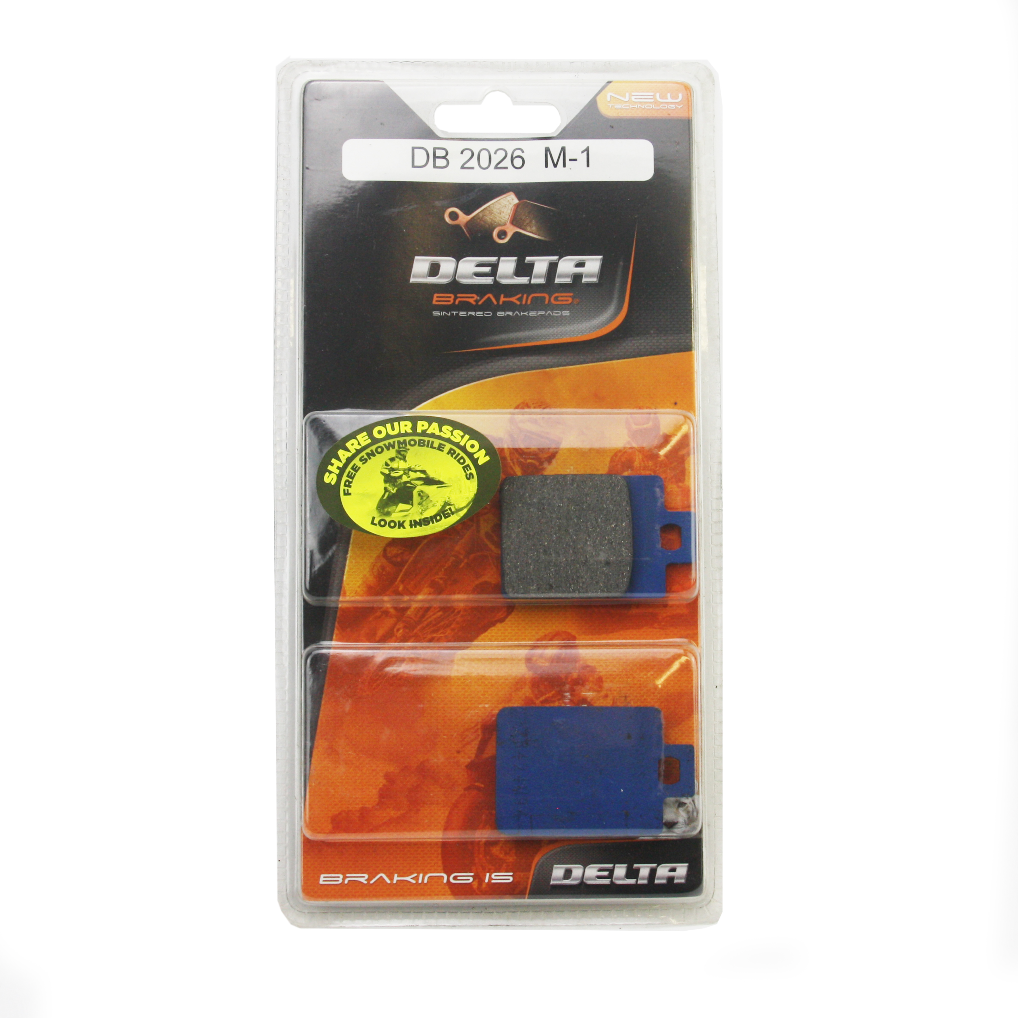 BRAKE PADS DELTA M1 ORGANIC PADS DB2026 (FA255 VD955) image 1