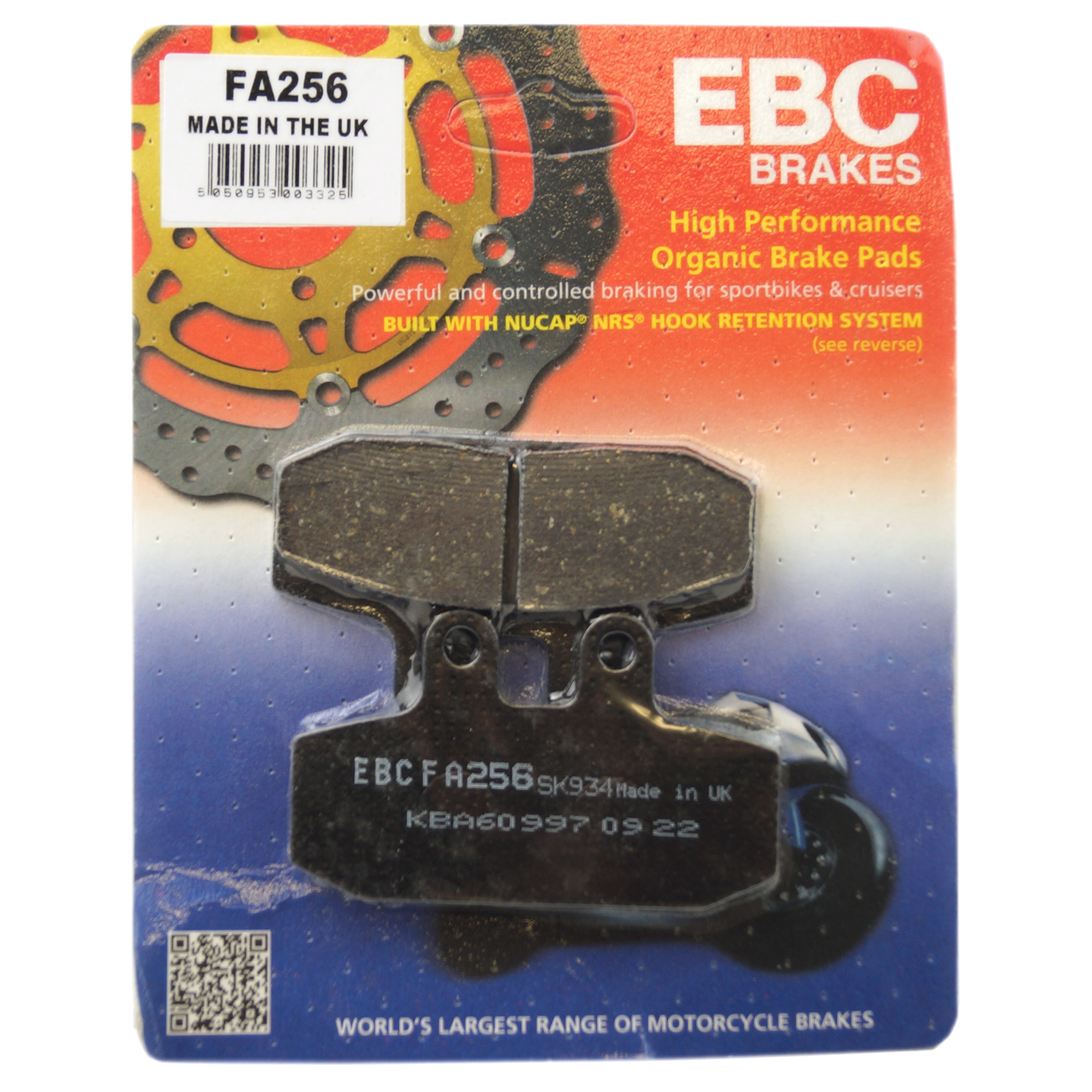 BRAKE PADS STD EBC FA256 image 1