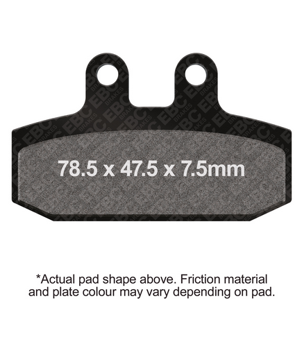 BRAKE PADS STD EBC FA256 thumbnail 2