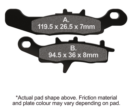 BRAKE PADS SINTERED KAWASAKI SUZUKI EBC FA349R thumbnail 2