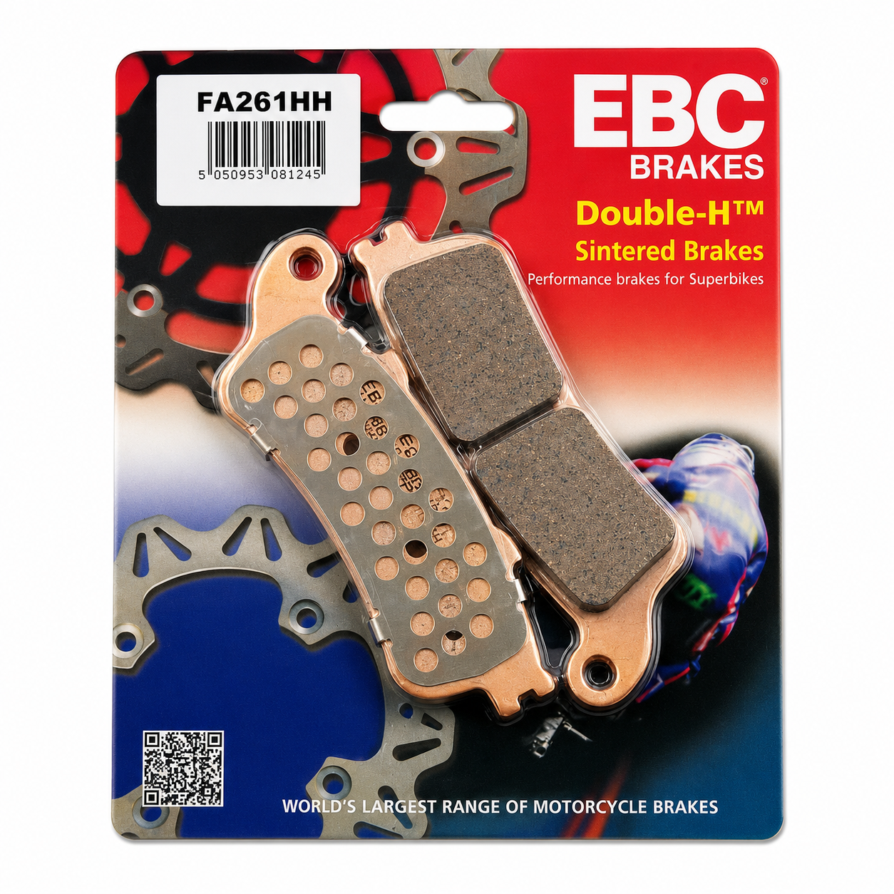 BRAKE PADS SINTERED METAL EBC FA261HH image 1