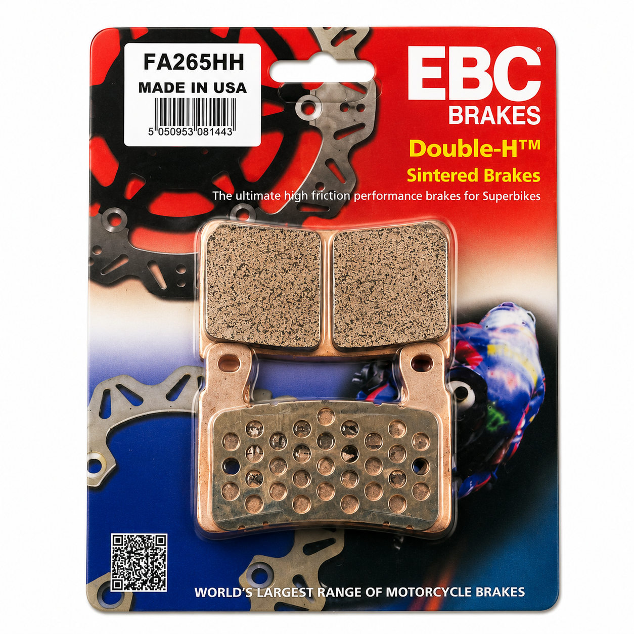 BRAKE PADS SINTERED METAL EBC FA265HH image 1