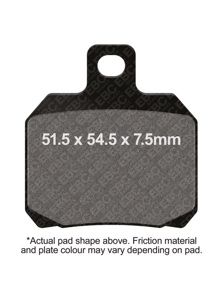 BRAKE PADS KEVLAR ORGANIC EBC FA266 thumbnail 2
