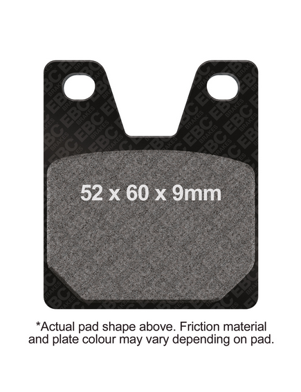 BRAKE PADS KEVLAR ORGANIC EBC FA267 thumbnail 2