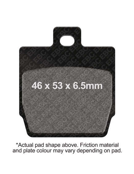 BRAKE PADS STD SCOOTER ORGANIC EBC SFA268 thumbnail 2